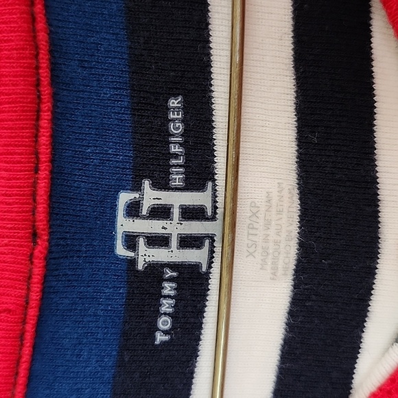 Tommy Hilfiger striped long sleeve top, red blue white, July 4th, crewneck, XS - Picture 5 of 6